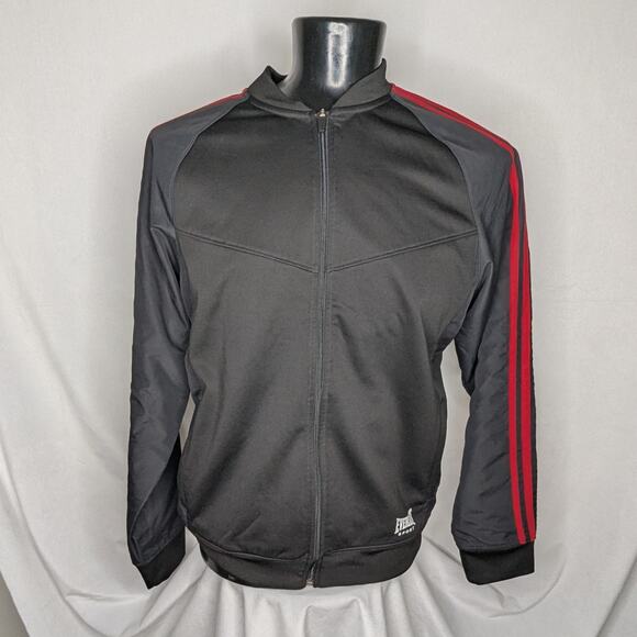 Everlast Men's Vintage Boxing Track Jacket | Black/Red Stripe | Large - Picture 1 of 4